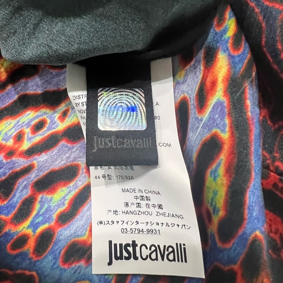 Just Cavalli Multicolor Silk Dress - Picture 3 of 3